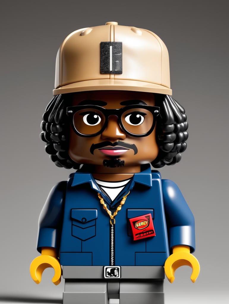 Rapper FLOW G as a lego character.