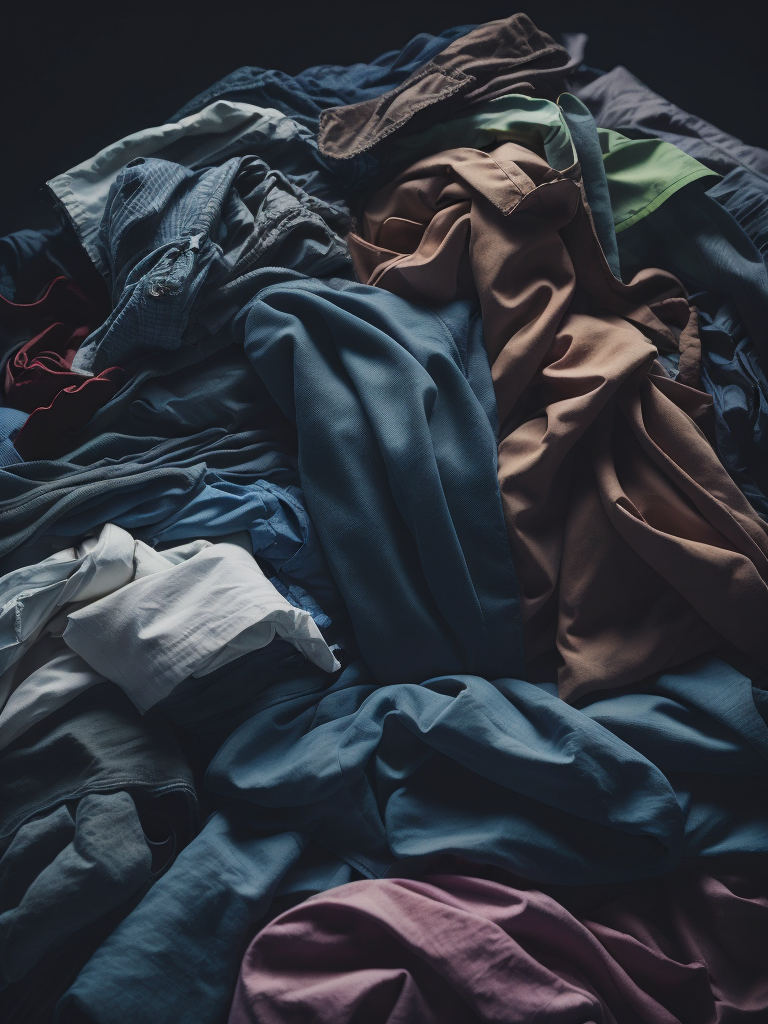 Pile of clothes, colorful, laundry