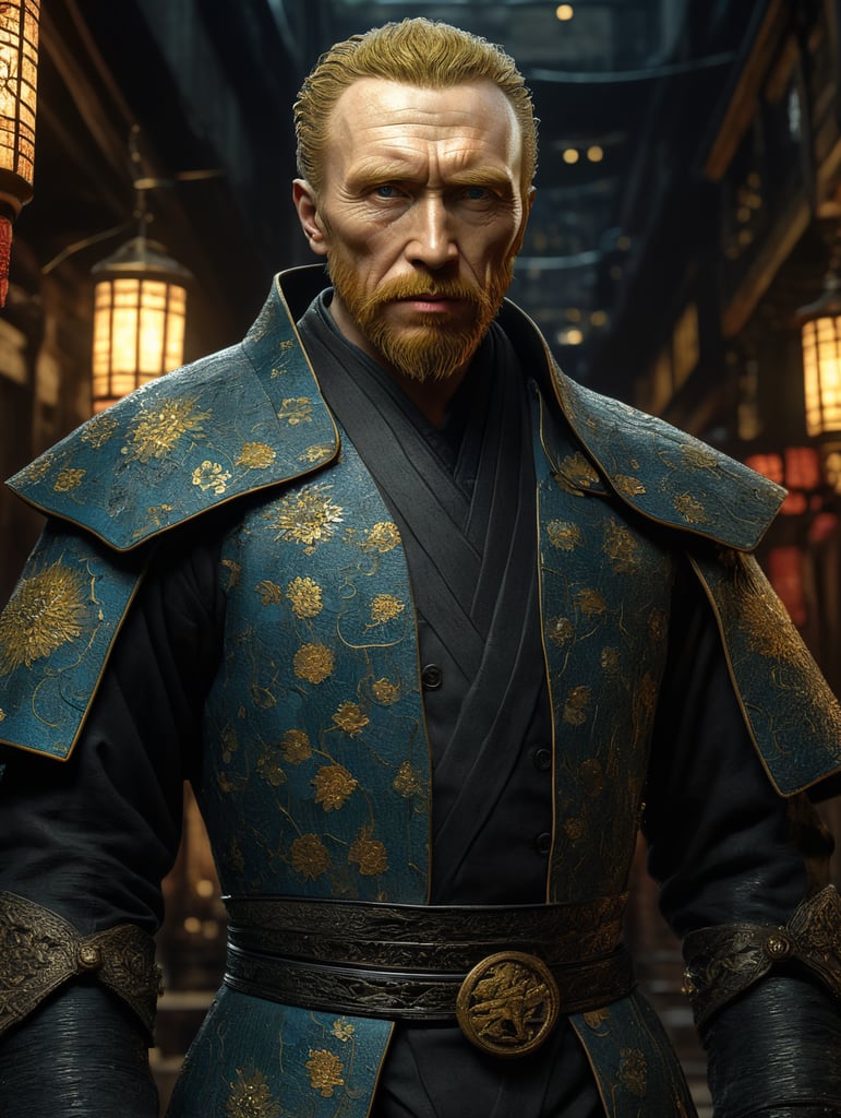 Vincent van Gogh as a Japanese Goth Anime character