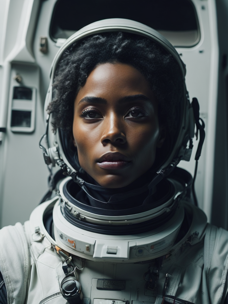 Premium Free ai Images | black women an astronaut