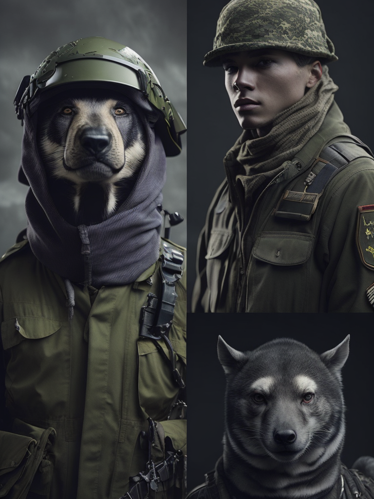 Wild animals in military cloths, wild animals in military, animals in military cloths