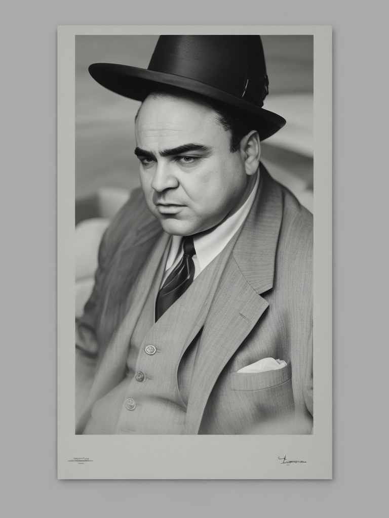 Al Capone American gangster, rare photo