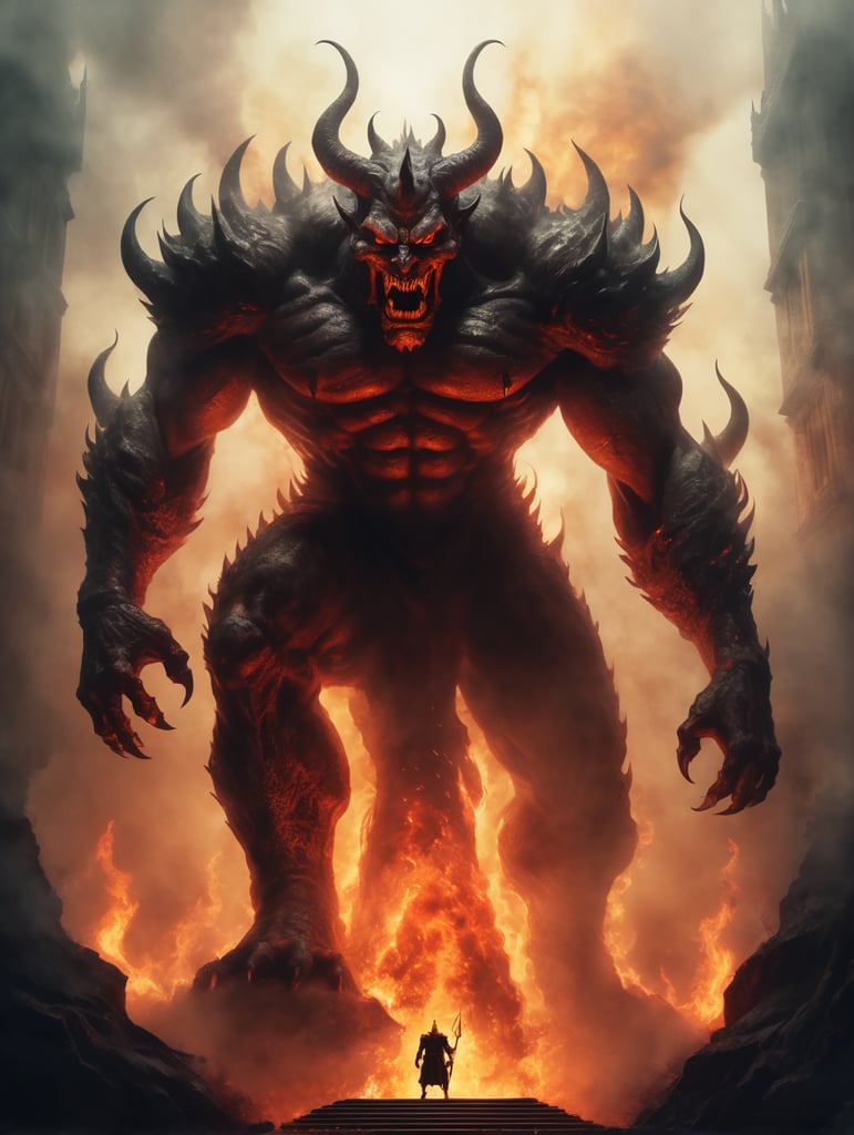 Very scary devil fire theme