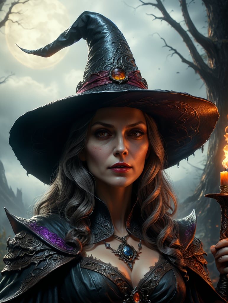 witch hat hand drawn