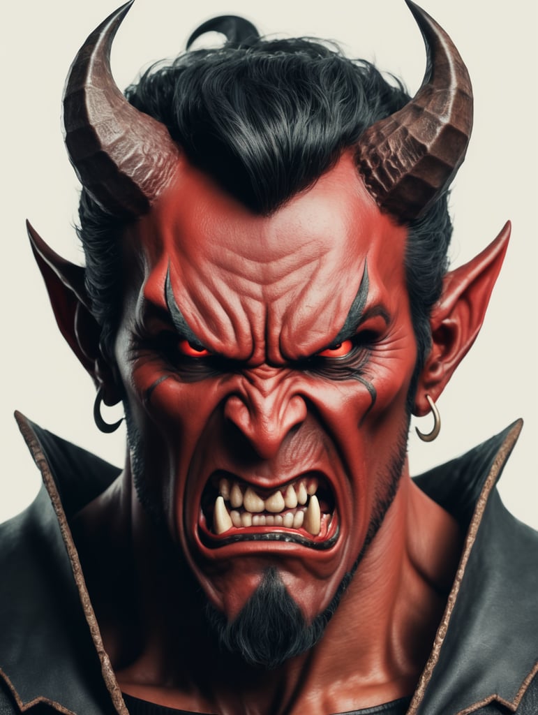 Devil angry
