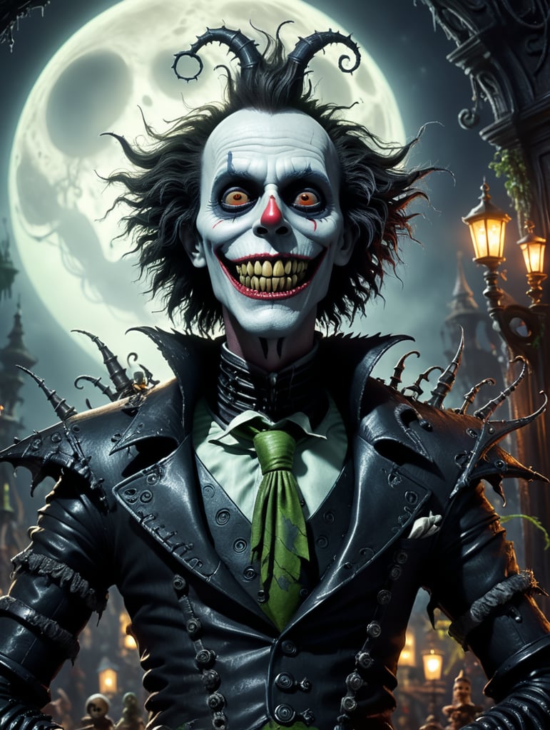 all tim burton movie characters, edward scissor hands, beetle juice, corpse bride, nightmare before christmas