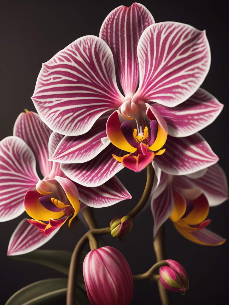 красивые цветы яркие пятнишки розовые орхидеи