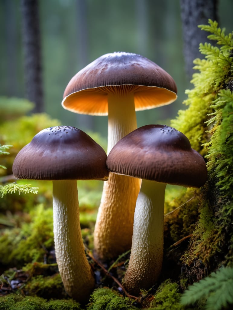 The Admirable Boletus Mushroom is also known as the velvet top mushroom, canada british columbia mushroom