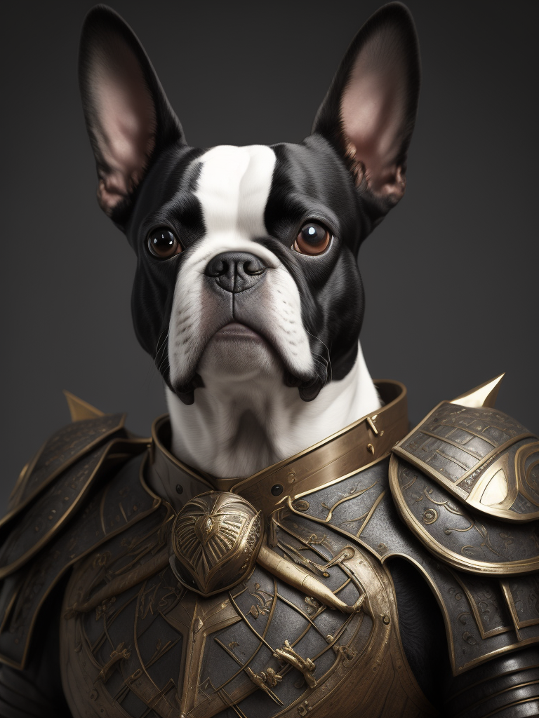 boston terrier warrior