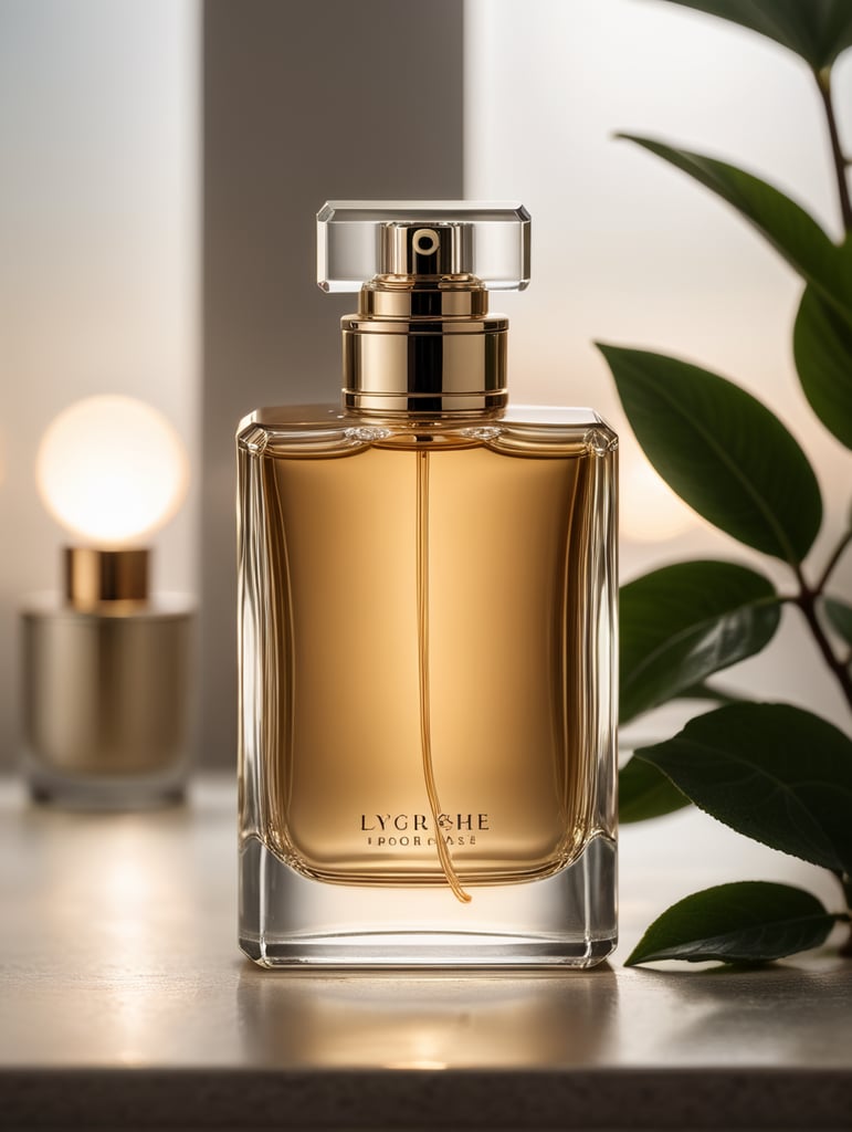 Minimalist perfume bottle