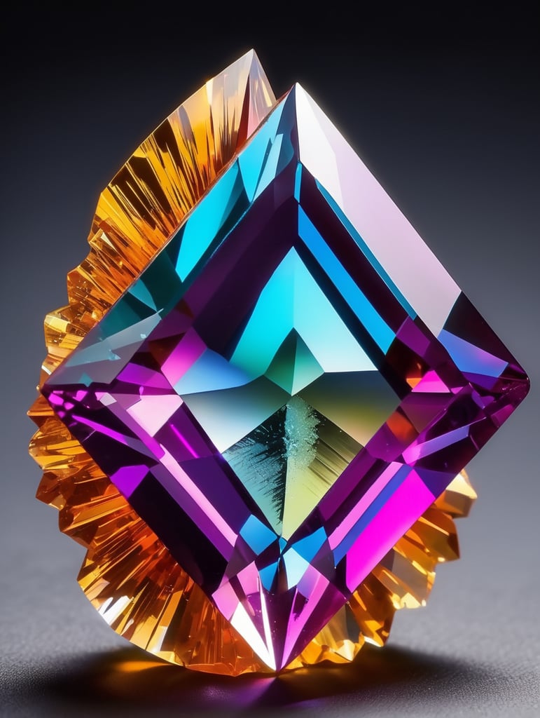 a gem crystal, sharp on details, vibrance 20, saturation 30