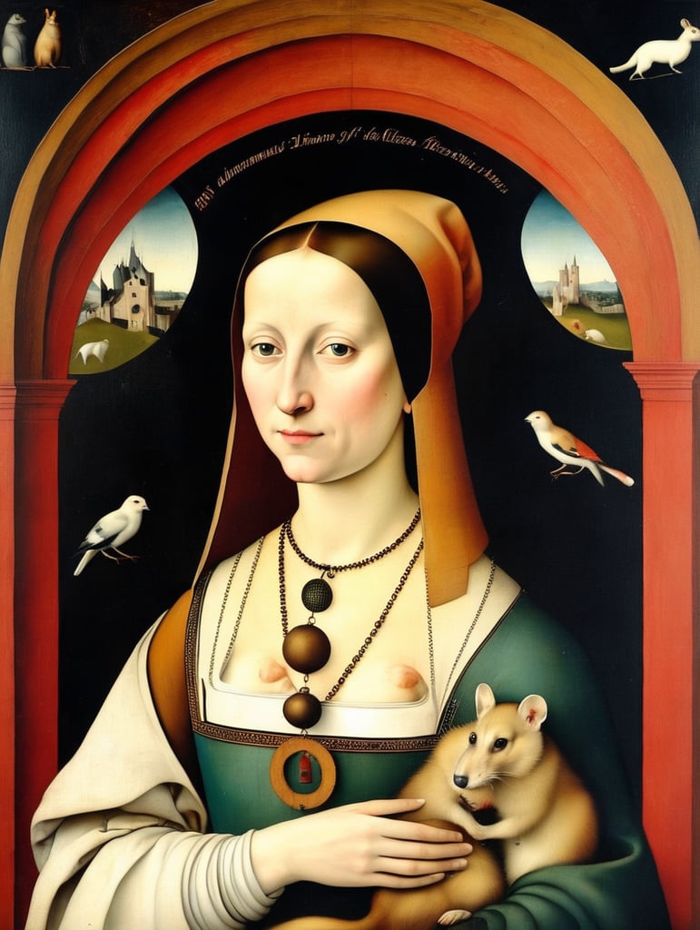 Lady with an Ermine style of Hieronymus Bosch