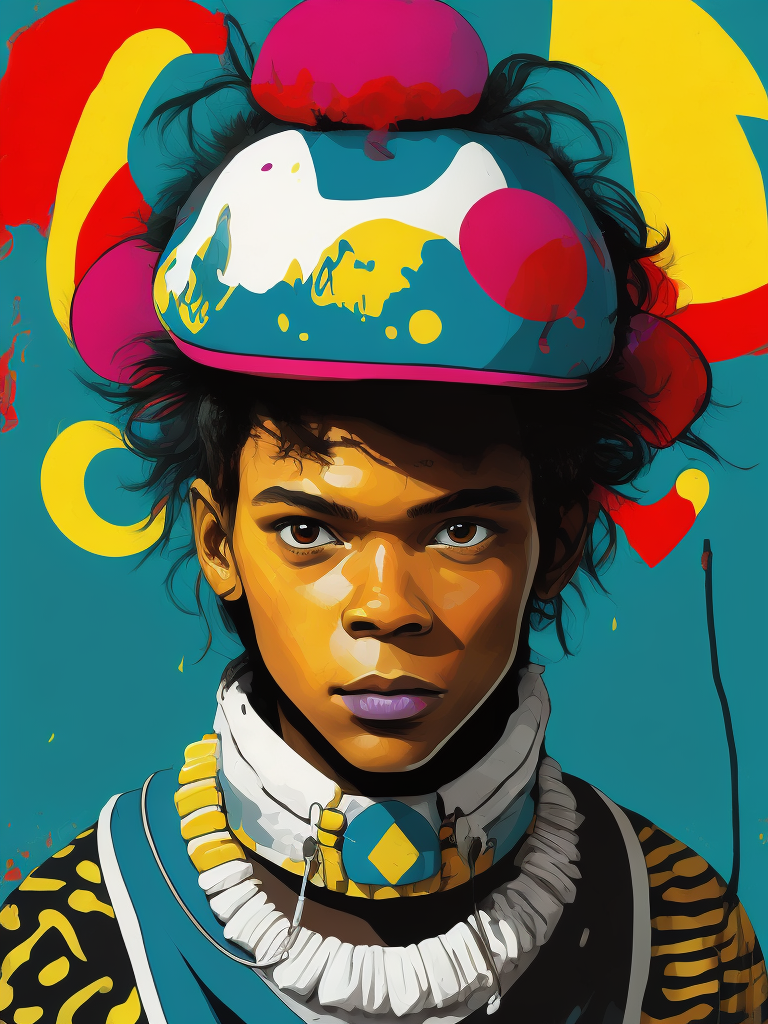 perfect art HIGH QUALITY details alice from alice in wonderland ,lost in a magic forest have super giants mushrooms , VECTOR PRINT DISIGN WITH CLOTHES. streetwear design, full design, (dress RAVE style graffity by Basquiat white, blue, purple, pink, red, black acid colors only,) (((Ultra high details. perfect detailed face,))) detailed symmetric hazel eyes with circular iris , (background by Basquiat green, brown, yellow acid colors only), solid colors, no shadows, full design, warm colors, sticker, bright colors, DISELpunk, victoria, half body. vibrant vector. deep lines, heavy strokes. unreal engine 5 graphics engine