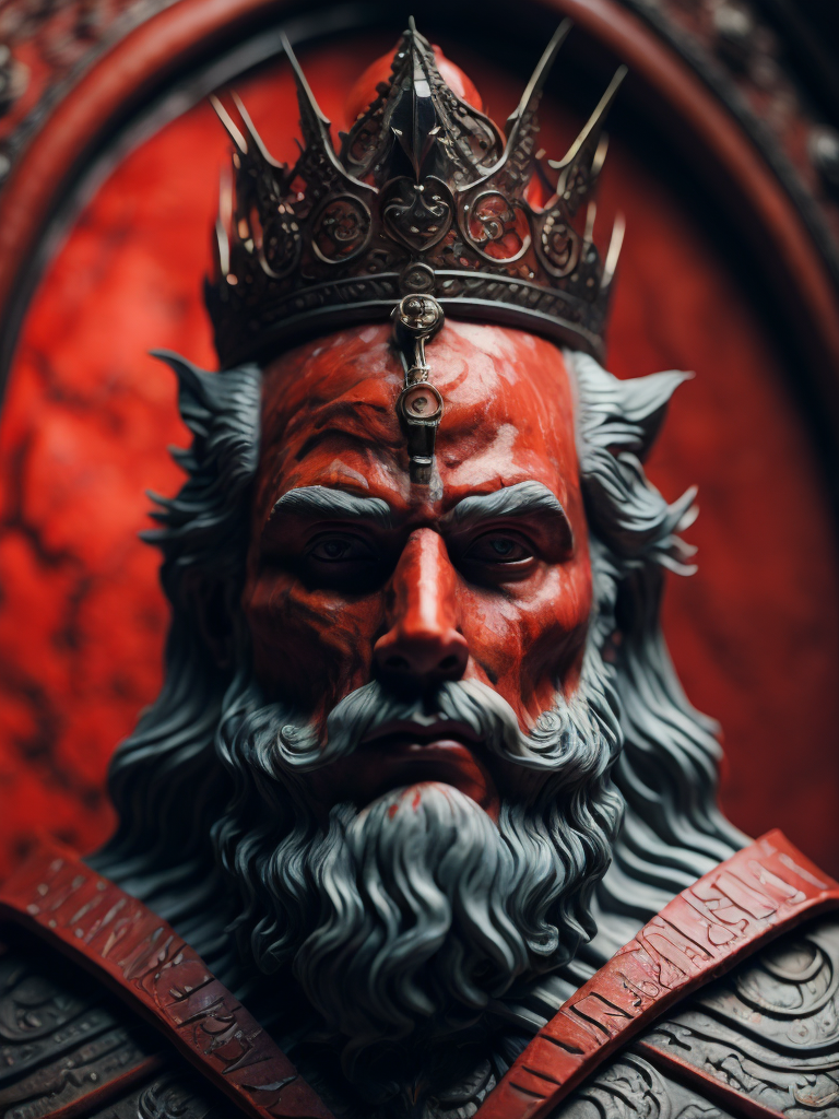 ((red)) marble king in the style of M4rbleSCNEW