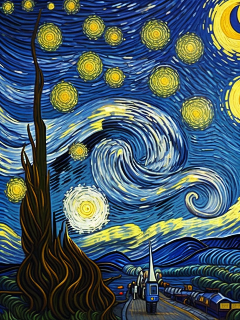 The Starry Night Vincent van Gogh