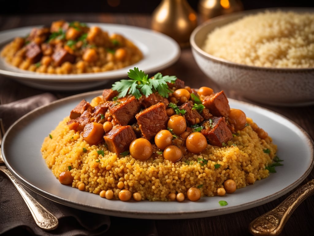 Libyan Chickpea with braised lamp 4:4:4