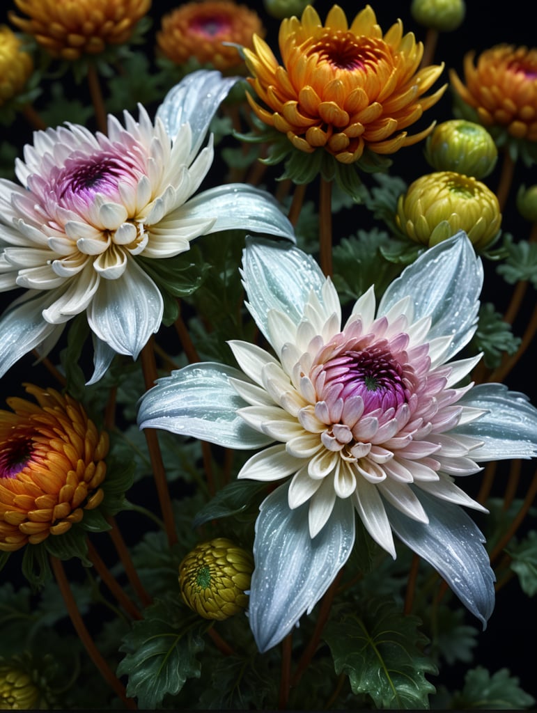 holographic Chrysanthemums