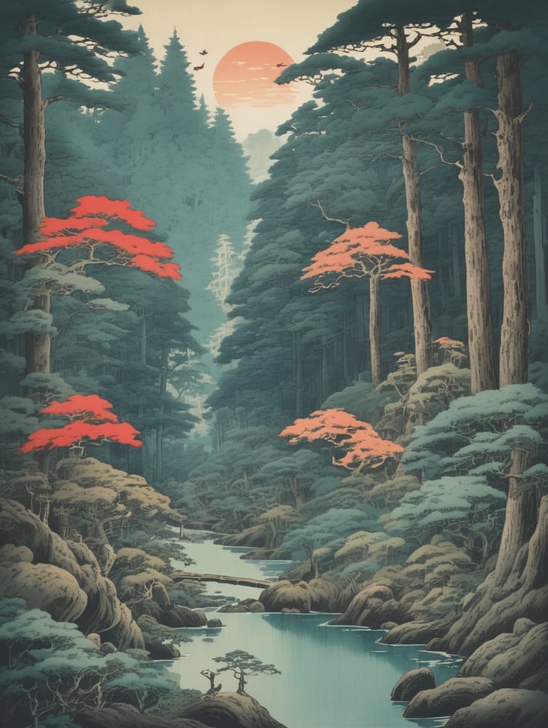 mononoke Woodblock printing in Japan