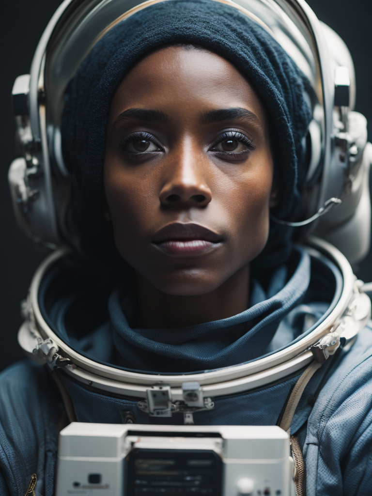 Premium Free ai Images | black women an astronaut