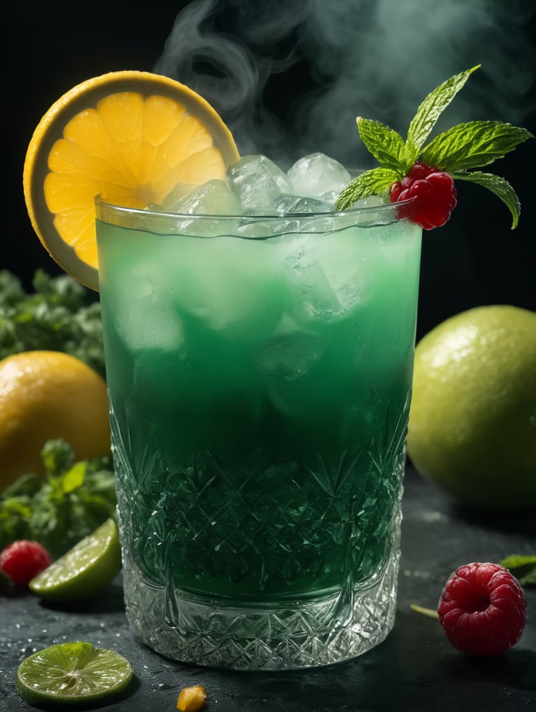 Cocktail green mist