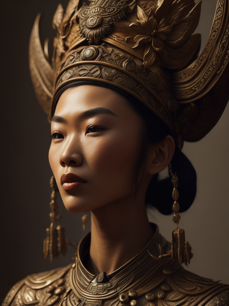 a graceful woman, Chinese Wood carving, retro, textured, prominent details, minimalist, modeling, high-definition, fine, light and shadow, single object, shoot by a sony camera, 35mm, intricate designs, delicate details, and high level of craftsmanship, aesthetic beauty, cultural significance, and historical importance