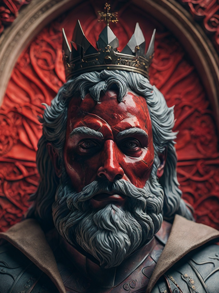 ((red)) marble king in the style of M4rbleSCNEW