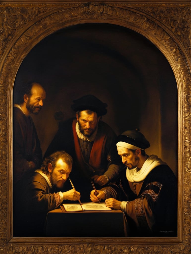 a masterpiece painting by Rembrandt Van Rijn