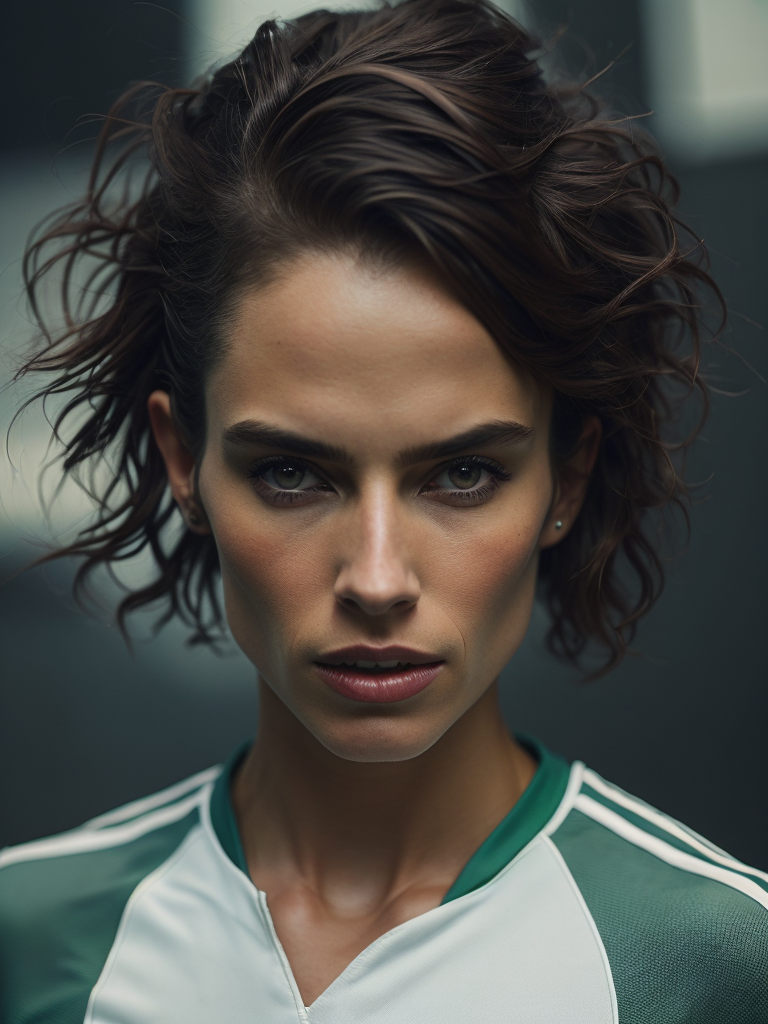 Epic Portrait of a Women Soccer Player, Fifa Women's World Cup, Dennmark
