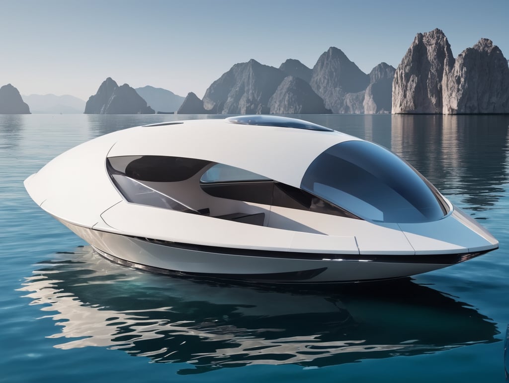 small futuristic boat