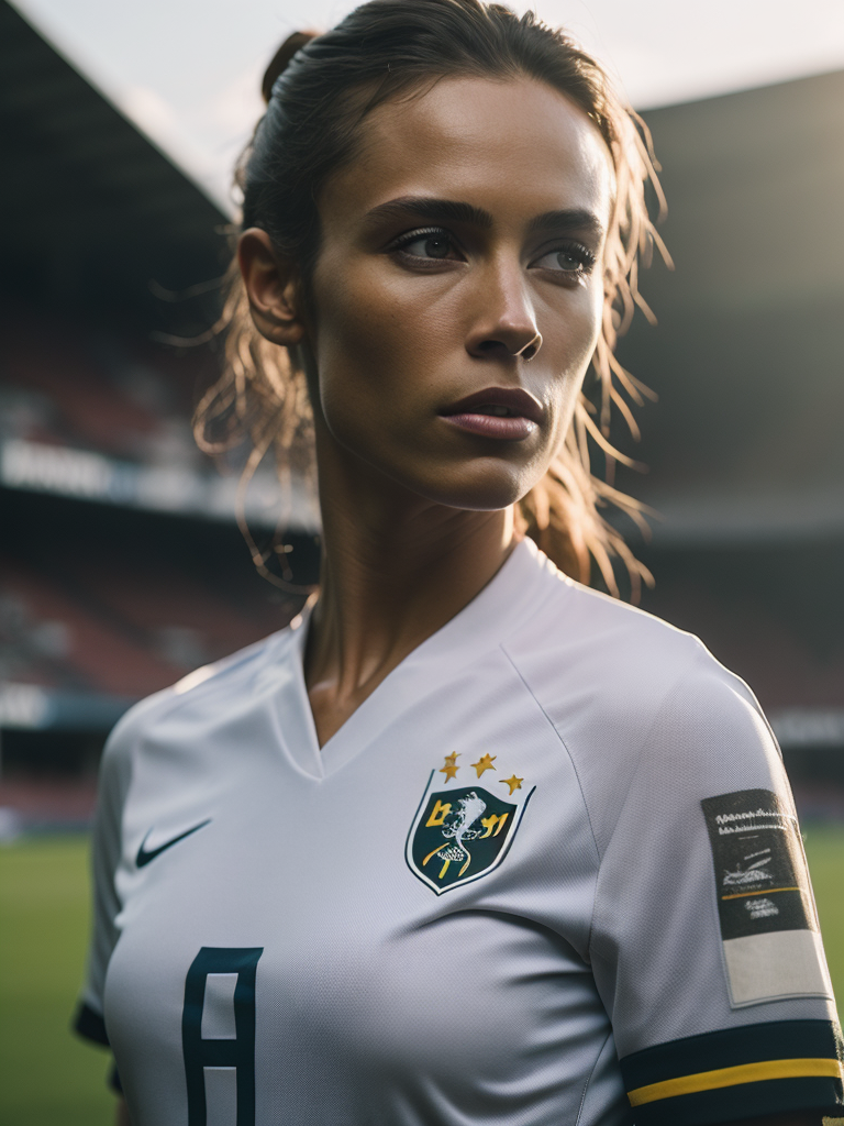 Epic Portrait of a Women Soccer Player, Fifa Women's World Cup, South Africa