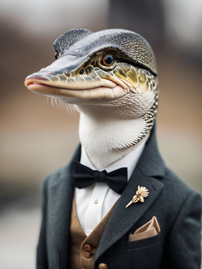A Pike looking like a distinguished gentleman