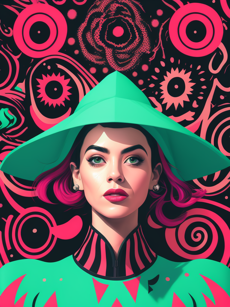 pink green black cream noise patterns risograph girl, happy surrealism, fashion, shot on sony, edited with Maya, Nuke, Blender, Fusion, Houdini