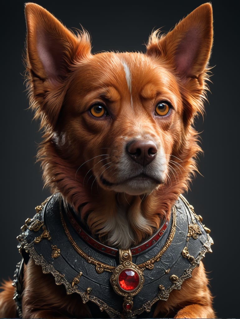 маленький повність рижий собака з нестоячими вухами