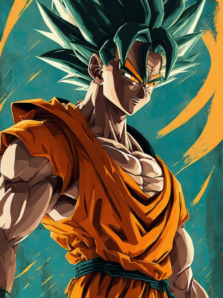 Goku Mid - Dragon Ball Z Characters Drawing