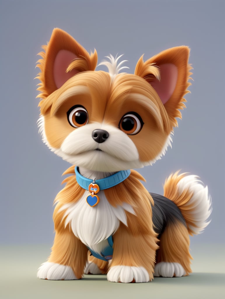 Небольшая собака зовут Гера породы йорк шесть цветов коричневого а спина ее серого цвета