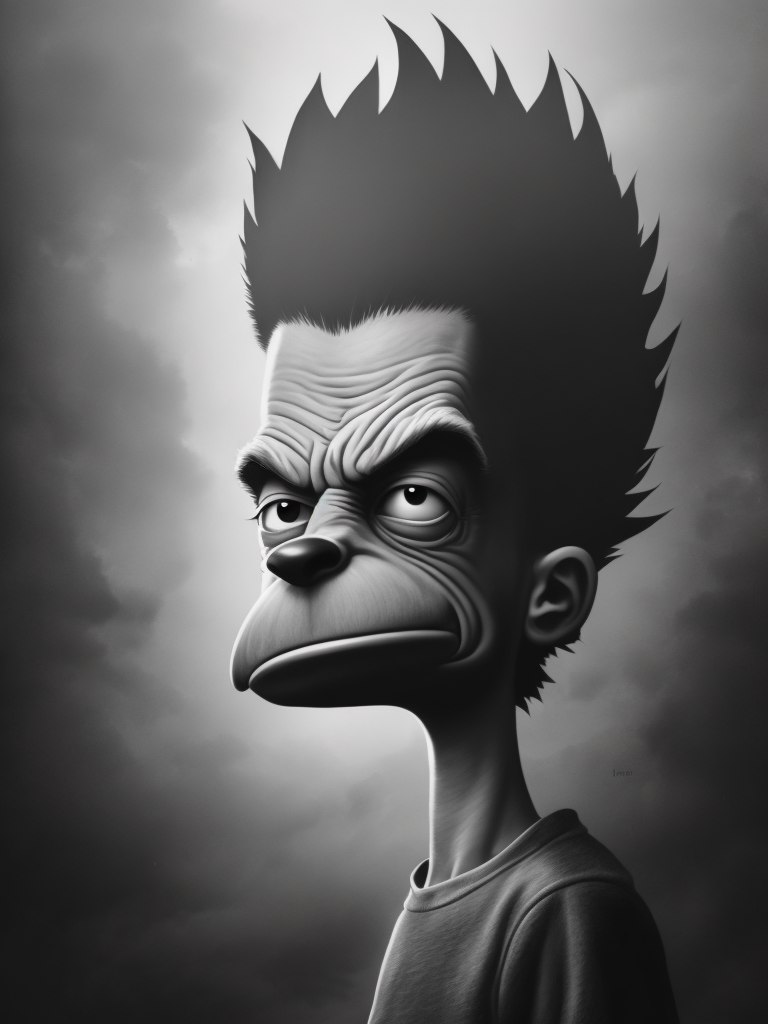 Bart Simpson illustrated by Stephen Gammell