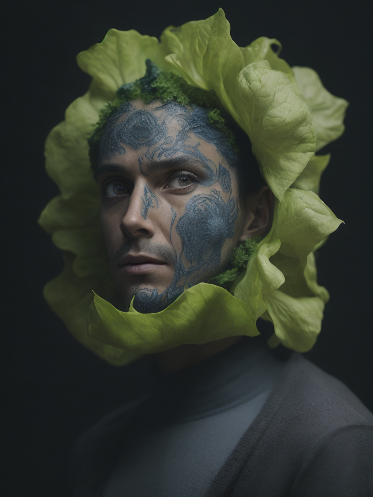 The anatomy of a head of lettuce, an ultrafine detailed painting by james jean, behance contest winner, vanitas, angular, altermodern