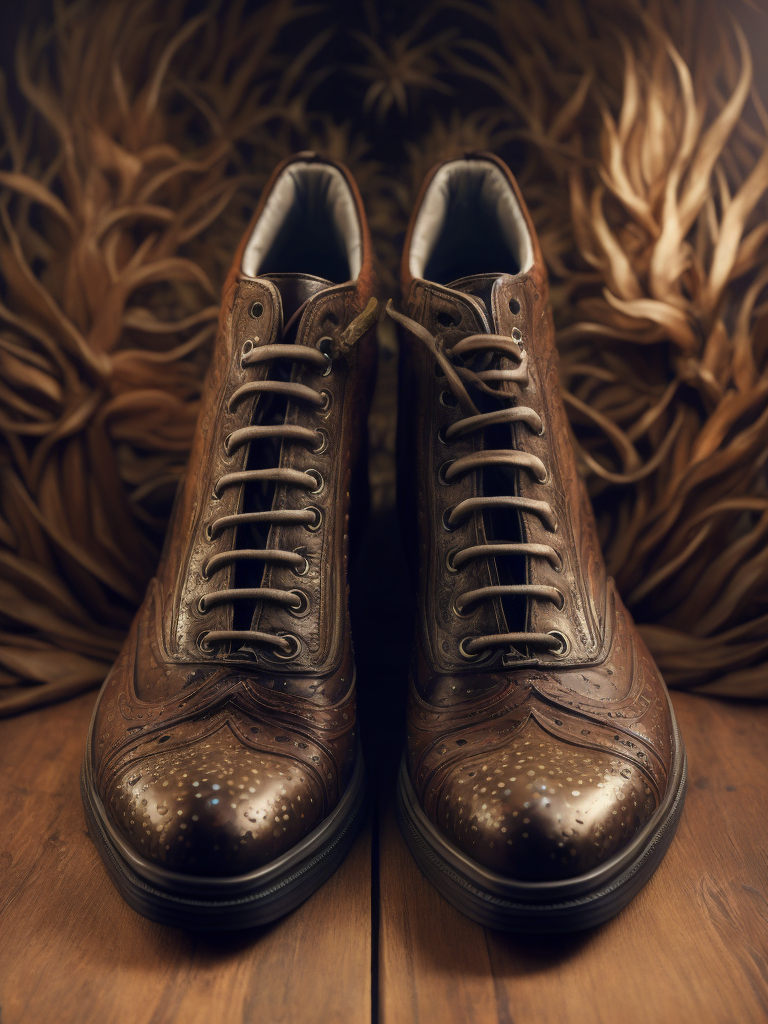 Shoe horror Fashion design, Studio Lighting, by Junji Ito and Naoto Hattori, Stanley Donwood, pattern, cinematic lighting, dramatic, Surreal hyperrealism, concept art, character design, Anna Dittmann, Brian M Viveros, Anime, Manga, Horror, depth, in the style of Nightmarish designs