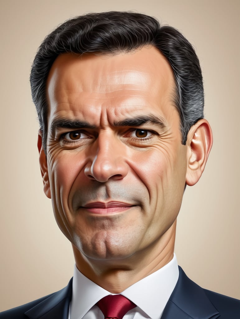 Pedro Sánchez president of spain, caricature