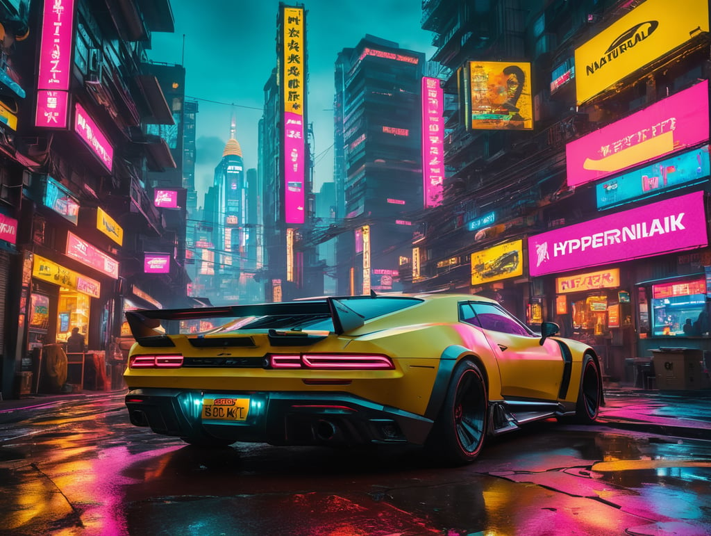 cyberpunk 2077, ultra realism, super detailed, neon colors, magazine cover, professional shot, magazine photography, bright saturated colors, sharp focus, highly detailed, room for copy