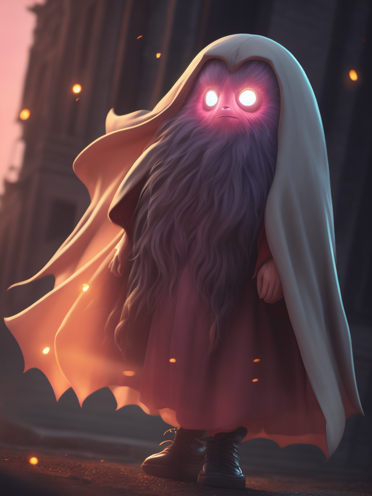 fantasma fofo e rosa