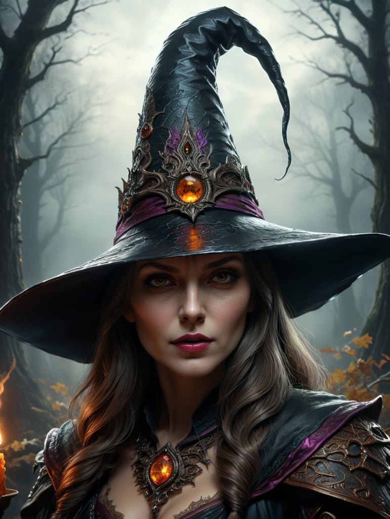 witch hat hand drawn