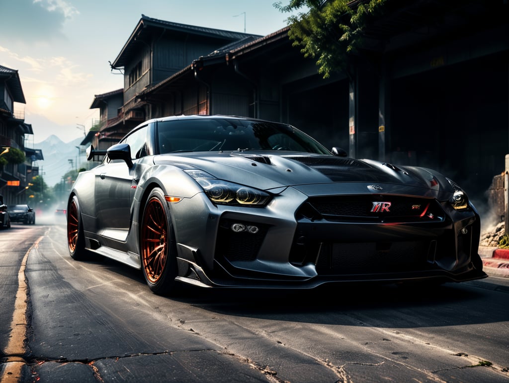 a super cool Gtr modified car