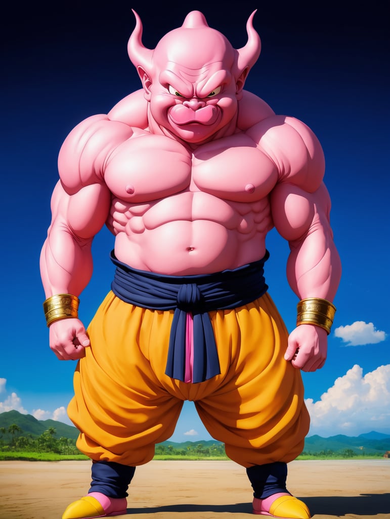 Majin Buu, anime style 2D