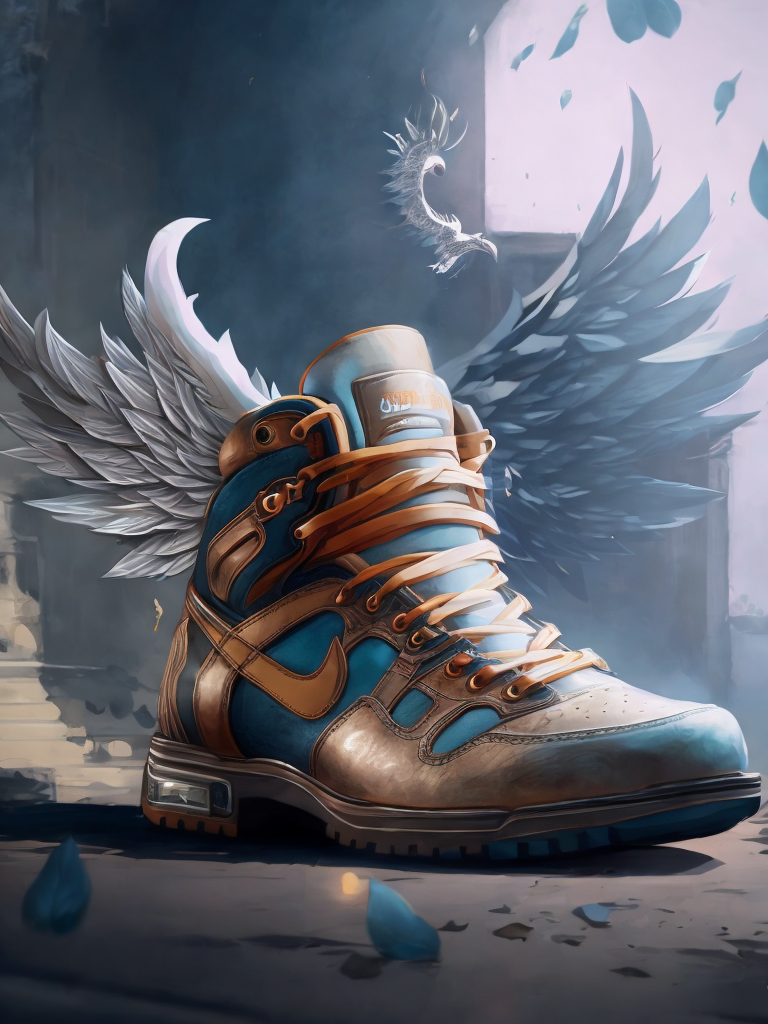 Shoes with wings