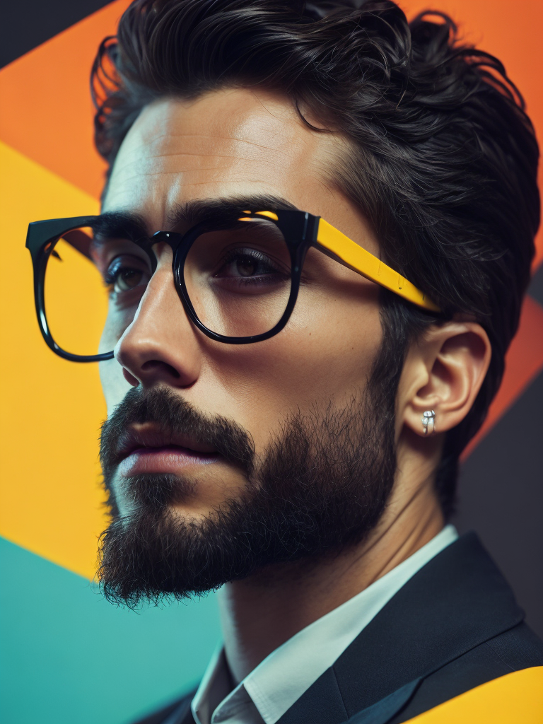 Detailed portrait of the man