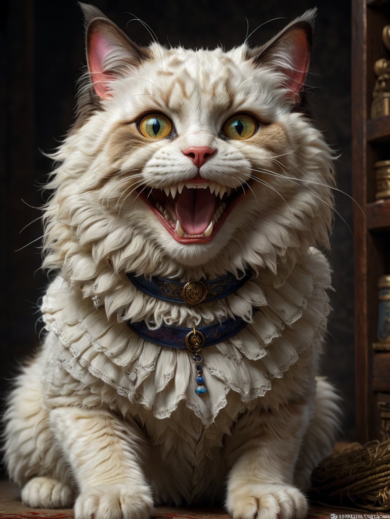 smiling rag doll cat