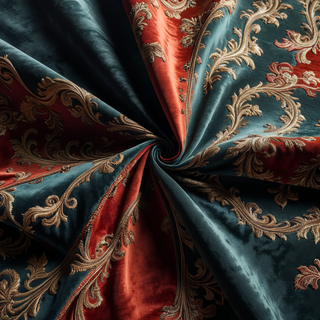 абстрактная красивая картинка велюровой ткани