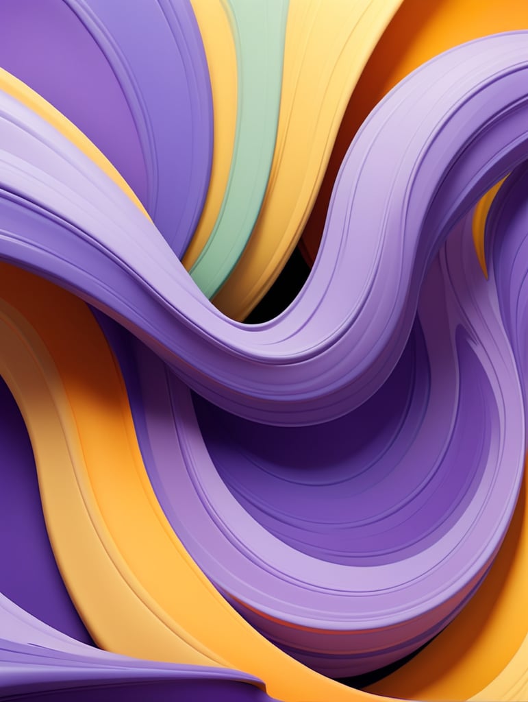 Abstract swirling patterns of lavender and golden hues blending seamlessly, creating a vibrant and dynamic visual. Use these captivating paint textures as a foundation for your brand's supporting backgrounds, exuding a sense of creativity and fluidity. The view from the top offers a unique perspective, capturing the essence of liquid movement and energy