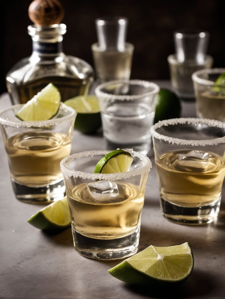 shot of tequila photography